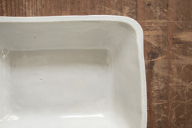 安齋新・厚子 白磁バット皿