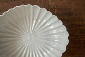 安齋新・厚子 白磁菱形菊鉢