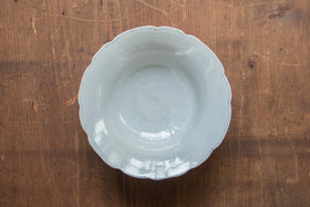 安齋新・厚子 白磁輪花鉢(大)