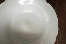 安齋新・厚子 白磁輪花鉢(大)