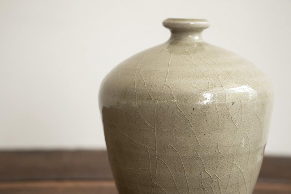 安齋新・厚子 灰釉壼