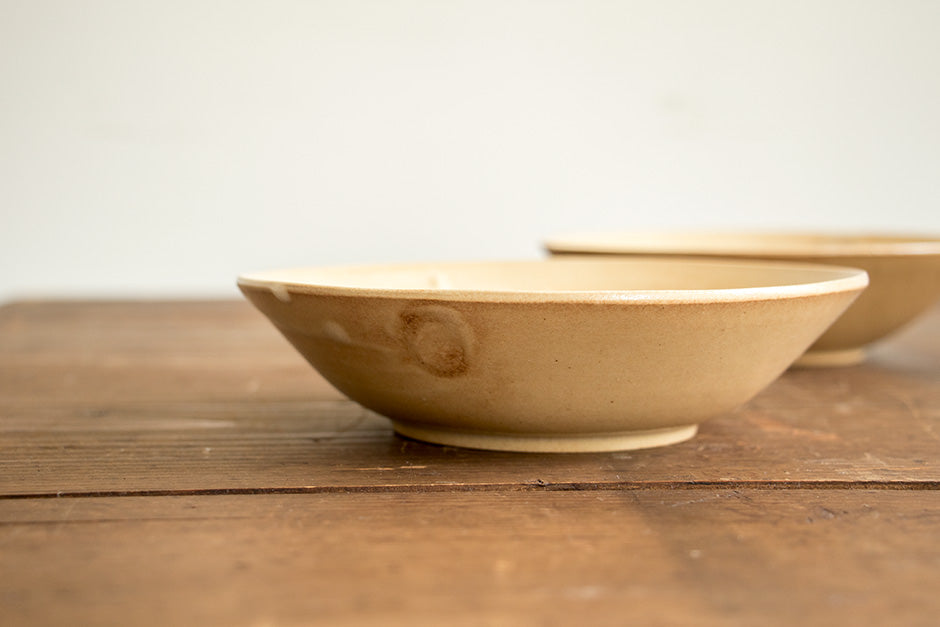 安齋新・厚子 玉子手刻紋6寸鉢