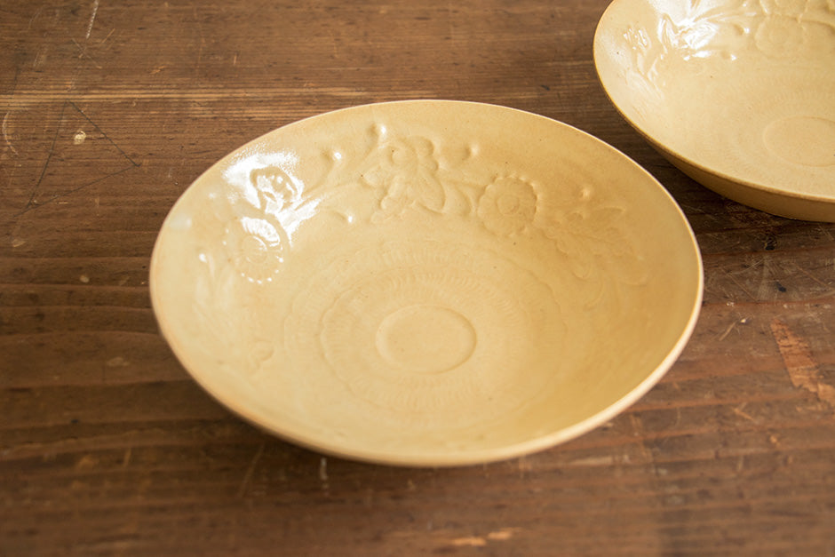 安齋新・厚子 玉子手刻紋6寸鉢