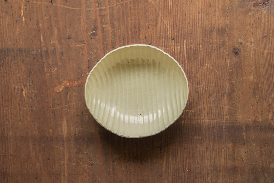 安齋新・厚子 玉子手まゆ型鉢