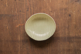 安齋新・厚子 玉子手まゆ型鉢