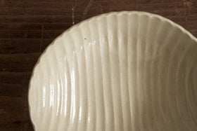 安齋新・厚子 玉子手まゆ型鉢