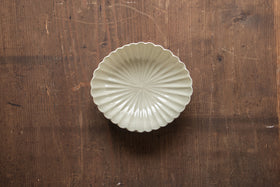 安齋新・厚子 玉子手菱形菊鉢