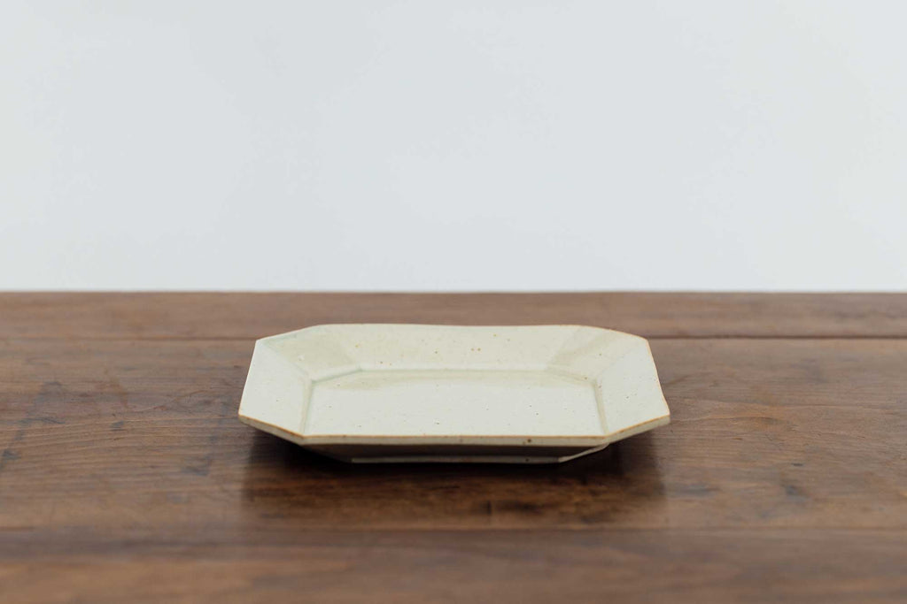 安齋新・厚子 青磁四方皿