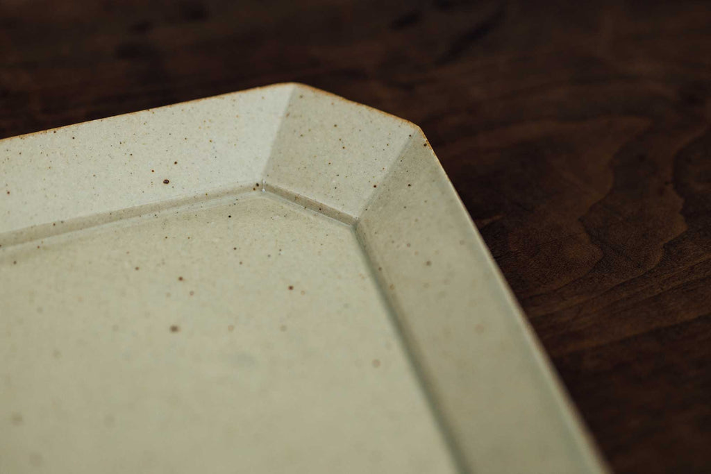 安齋新・厚子 青磁四方皿