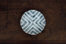 安齋新・厚子 白磁染付なます皿