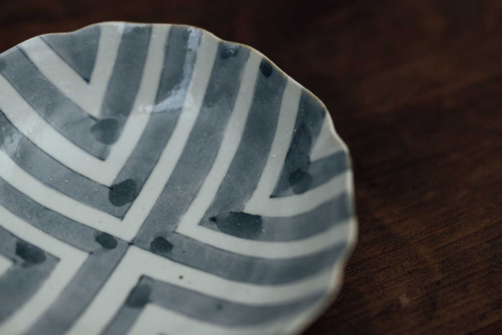 安齋新・厚子 白磁染付なます皿