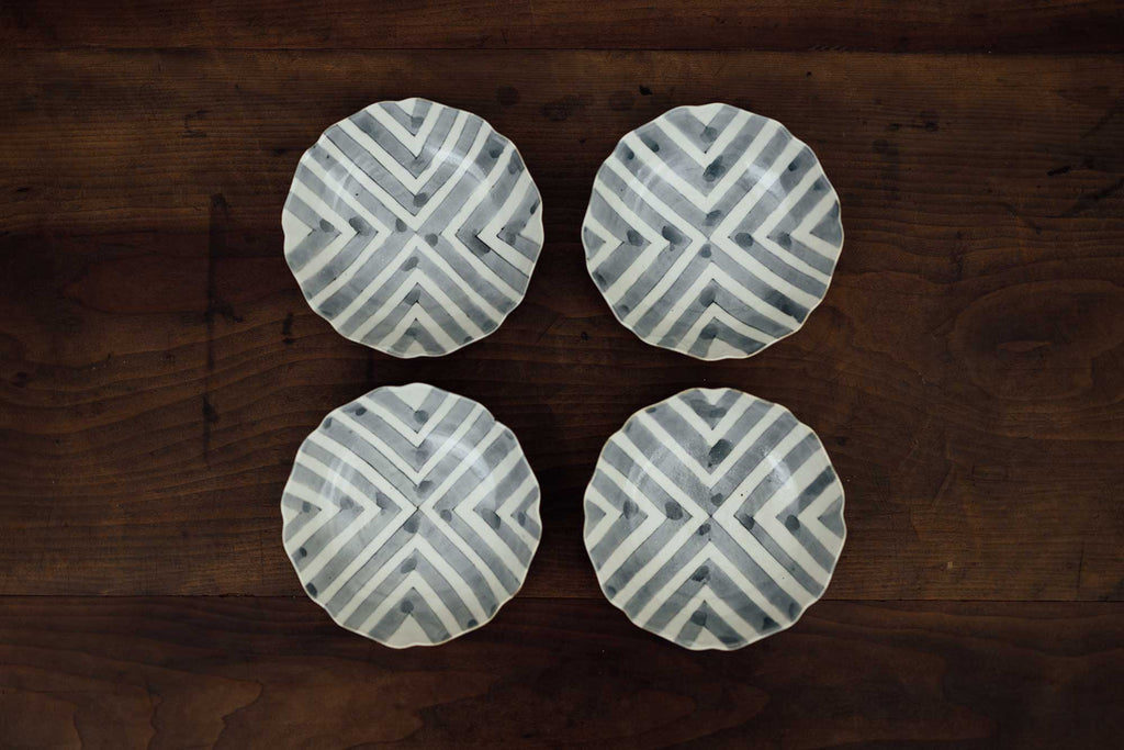 安齋新・厚子 白磁染付なます皿