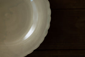 安齋新・厚子 青磁菊花皿