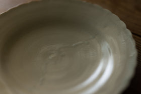 安齋新・厚子 青磁菊花皿