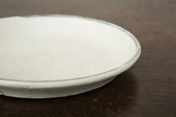 松原竜馬 粉引 6寸プレート