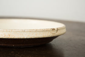 松原竜馬 黄粉引 7寸皿