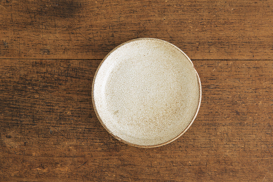 松原竜馬 黄粉引 6寸皿