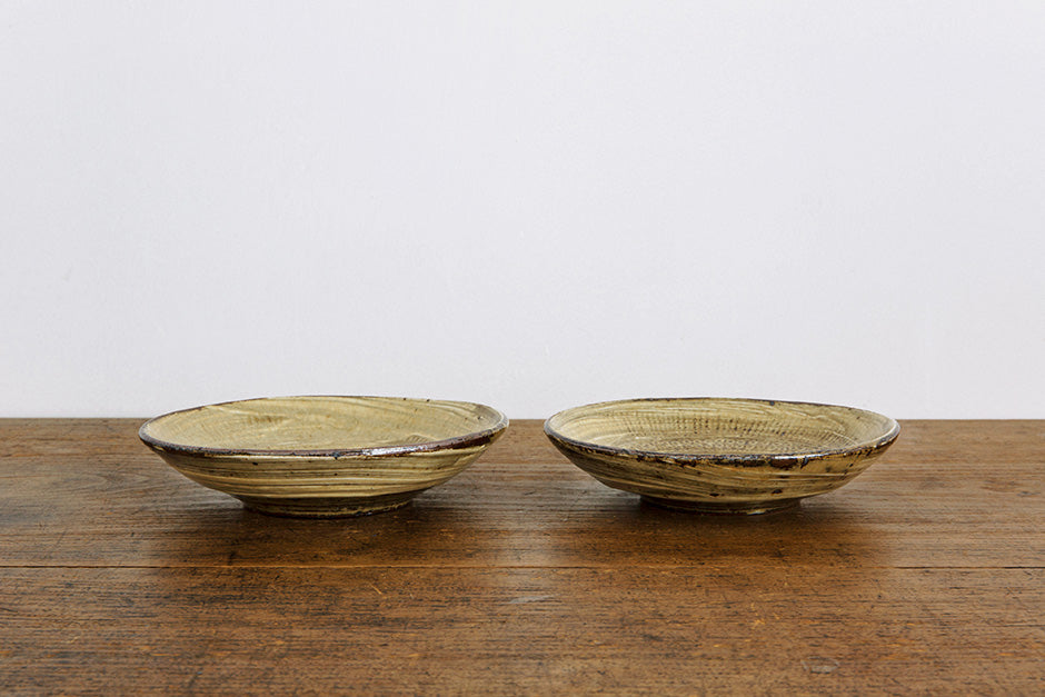 松原竜馬 三島 灰釉 6寸プレート