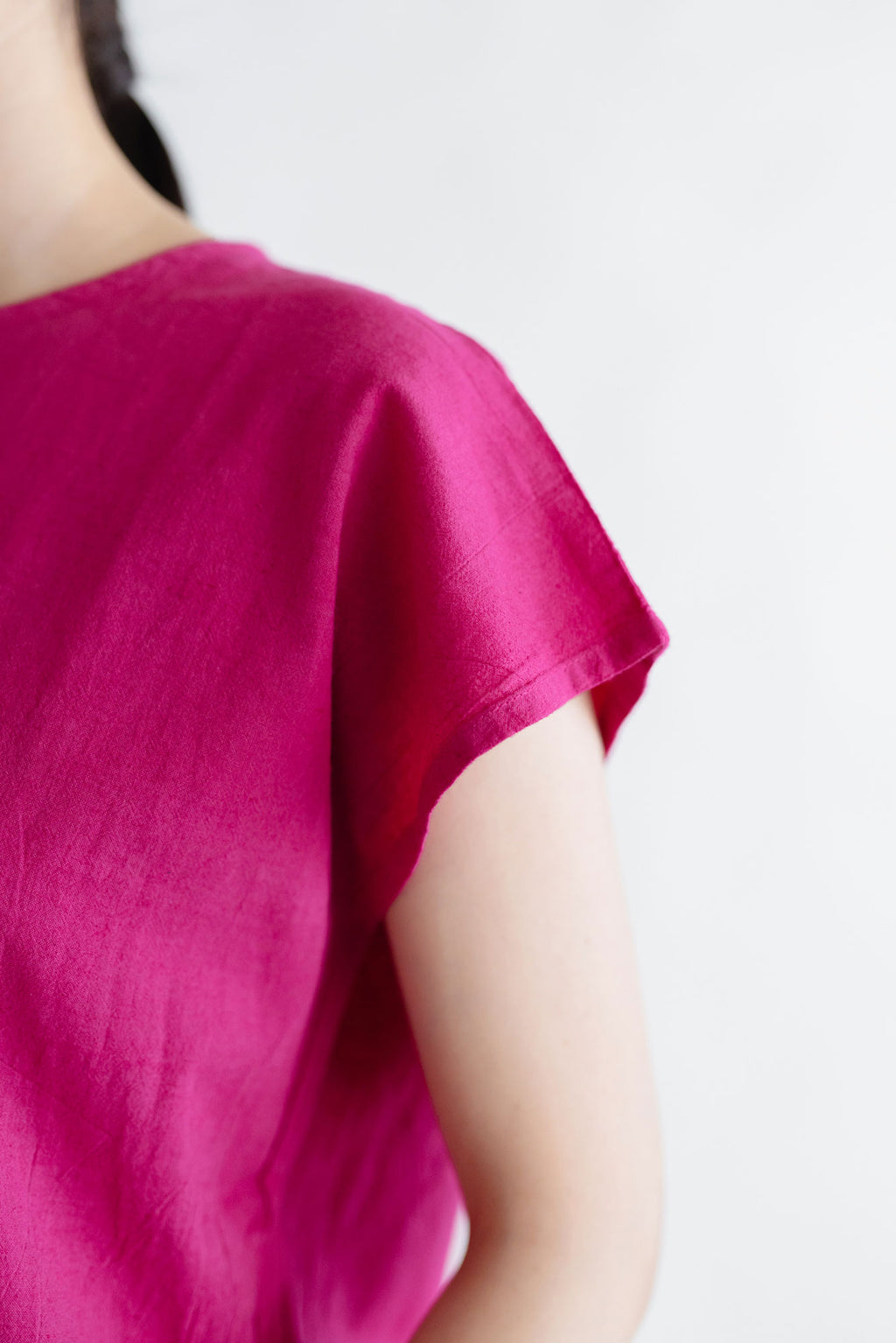 ヂェン先生の日常着 ヘンリーネック フレンチトップス