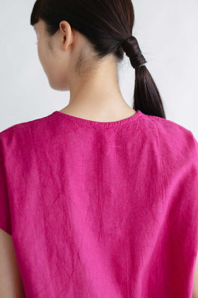 ヂェン先生の日常着 ヘンリーネック フレンチトップス