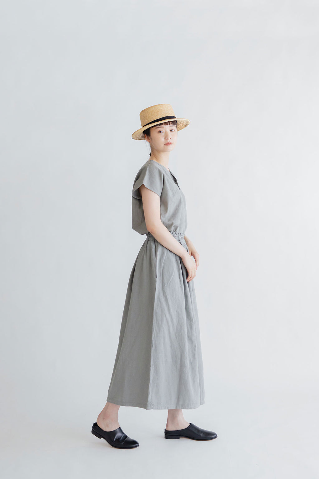 ヂェン先生の日常着 ヘンリーネック フレンチトップス