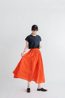 ヂェン先生の日常着 ヘンリーネック フレンチトップス