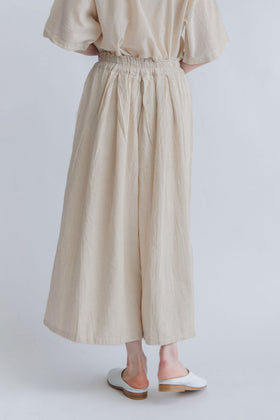 ヂェン先生の日常着 キュロットワイドパンツ