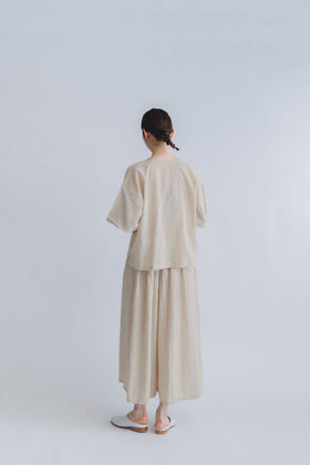 ヂェン先生の日常着 キュロットワイドパンツ