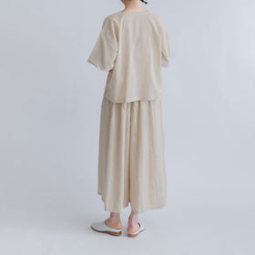 ヂェン先生の日常着 キュロットワイドパンツ