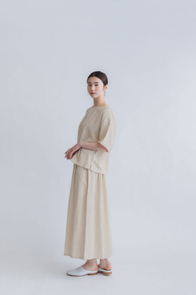 ヂェン先生の日常着 キュロットワイドパンツ