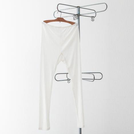 金伴繊維 シルクのレギンス10分丈 縫い糸までシルク100%