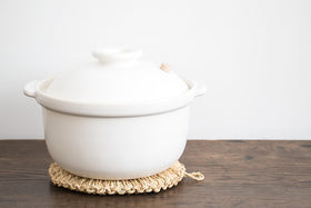 佐渡のわら釜敷き