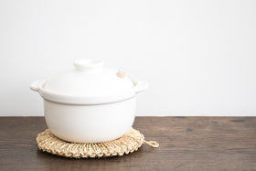 佐渡のわら釜敷き