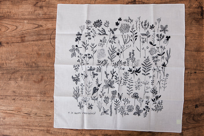 CINQ ハンカチ しょくぶつ キャンブリック