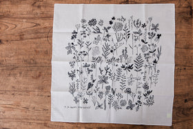 CINQ ハンカチ しょくぶつ キャンブリック