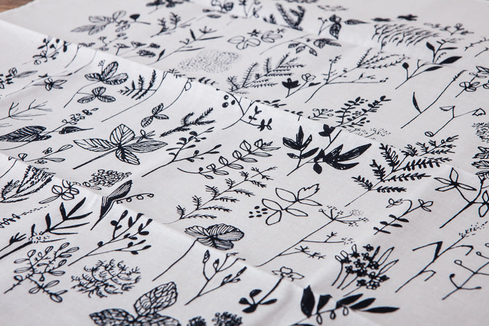 CINQ ハンカチ しょくぶつ キャンブリック