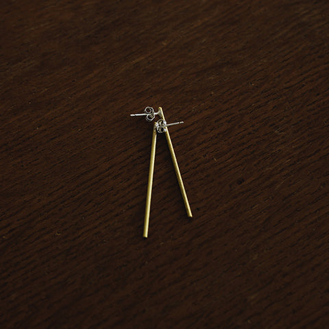 muimaur 棒ピアス brass