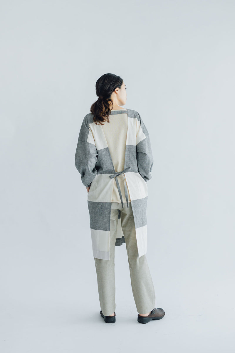 ⭐︎値下げ⭐︎ 【美品】F/style 亀田縞のかっぽう着 緑淡色 F/style 亀田縞のかっぽう着 （丈長め） ｜くらすこと公式オンラインストア