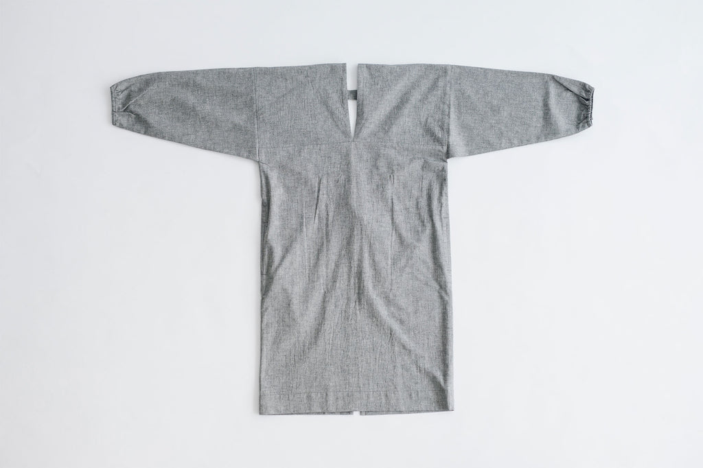 F/style 亀田縞のかっぽう着 (丈長め)