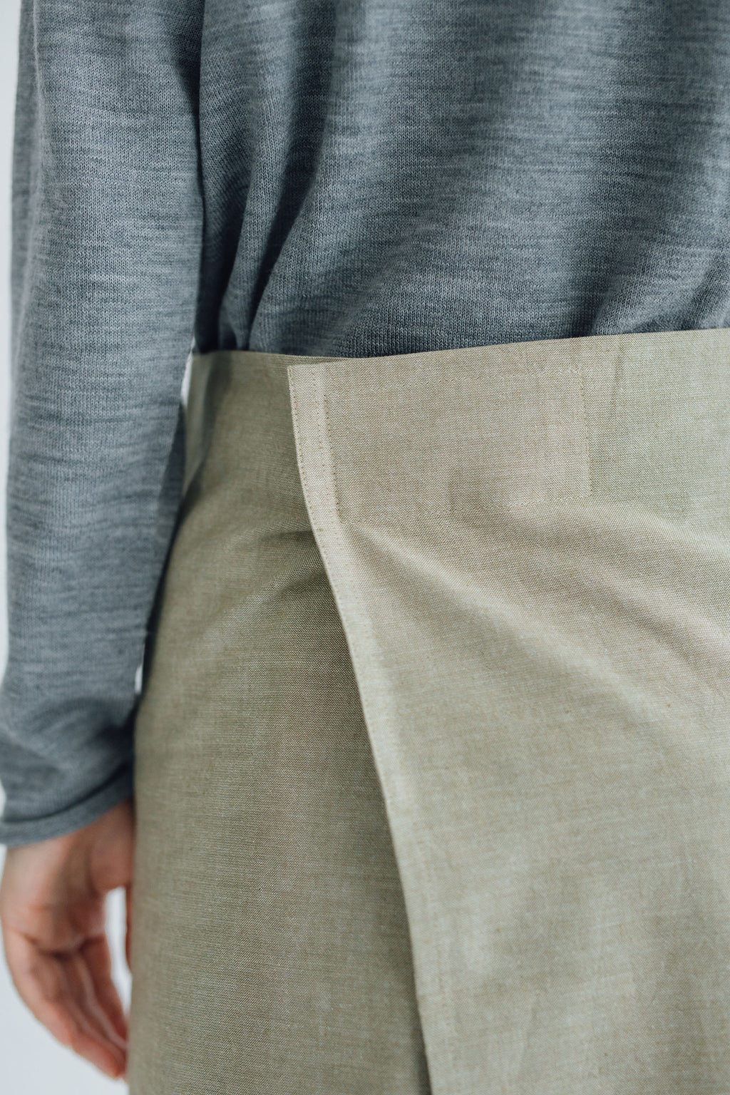 F/style 亀田縞のエプロン