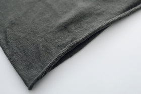 F/style 綿麻のニット編みカットソー Vネック(七分袖)