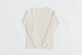 F/style ホールガーメントのリブ編みウールニット