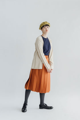 F/style ホールガーメントの綿麻ニット カーディガン・長袖