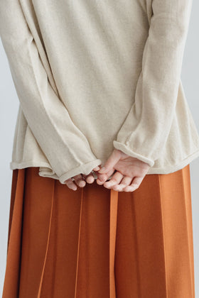 F/style ホールガーメントの綿麻ニット カーディガン・長袖