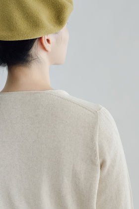 F/style ホールガーメントの綿麻ニット カーディガン・長袖