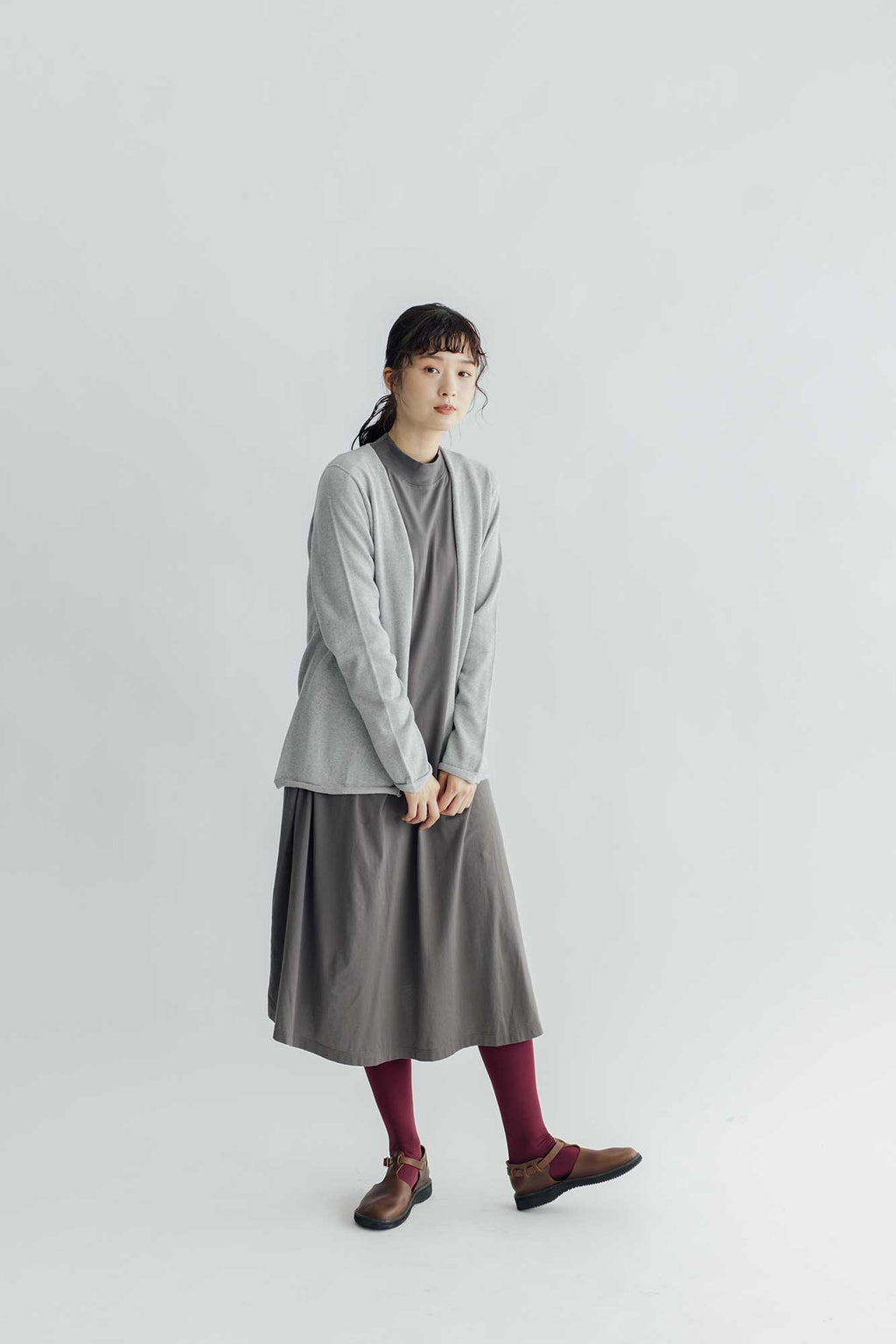 F/style ホールガーメントの綿麻ニット カーディガン・長袖