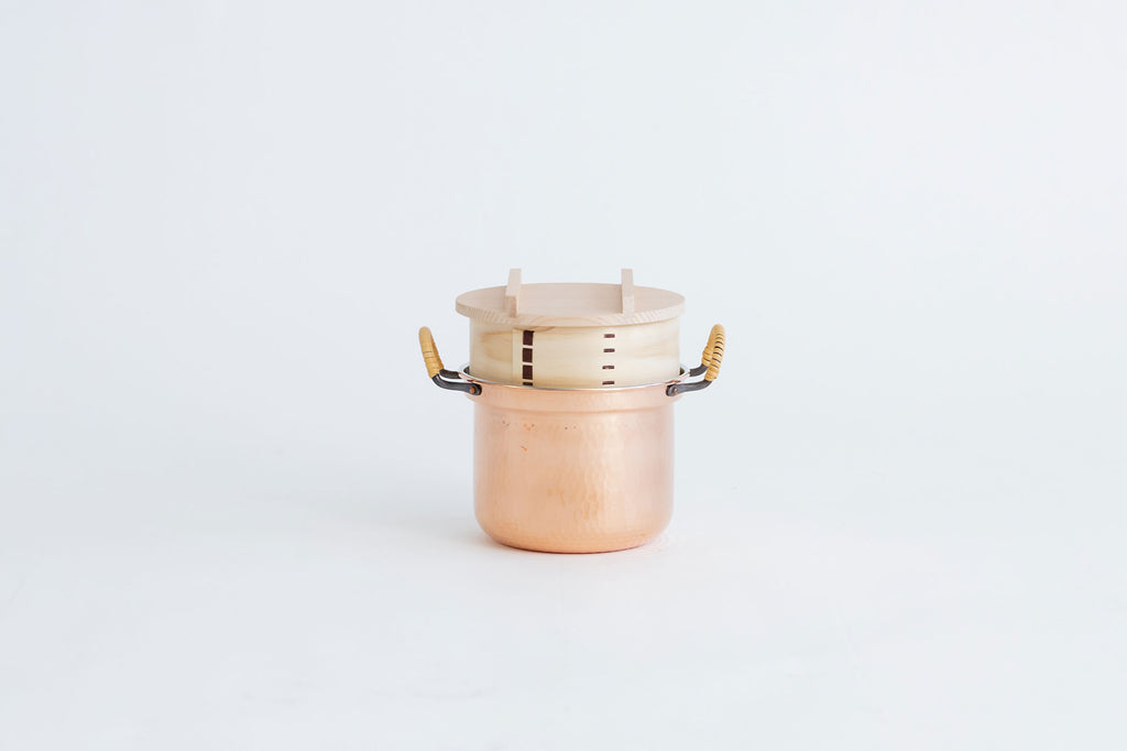 F/style 銅の両手鍋(スズ引き)