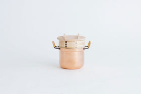 F/style 銅の両手鍋(スズ引き)