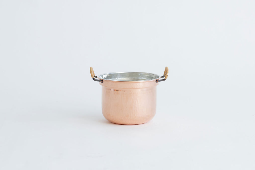 F/style 銅の両手鍋(スズ引き)