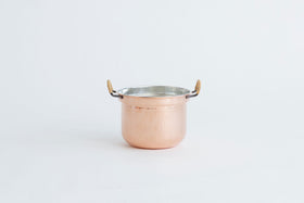 F/style 銅の両手鍋(スズ引き)